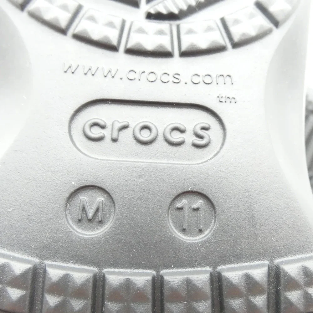 Crocs Baya Sandal Black Men 11 Women 13 Two Strap Slide 207627-001 NEW
